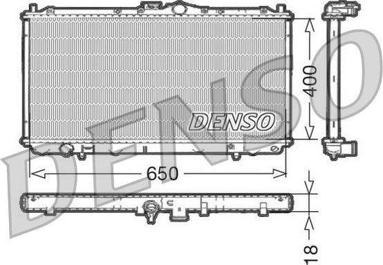 Denso DRM45010 - Radiator, mühərrikin soyudulması furqanavto.az