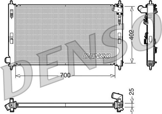 Denso DRM45032 - Radiator, mühərrikin soyudulması furqanavto.az