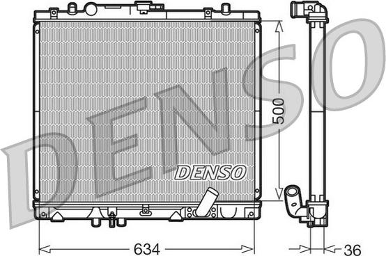 Denso DRM45020 - Radiator, mühərrikin soyudulması furqanavto.az