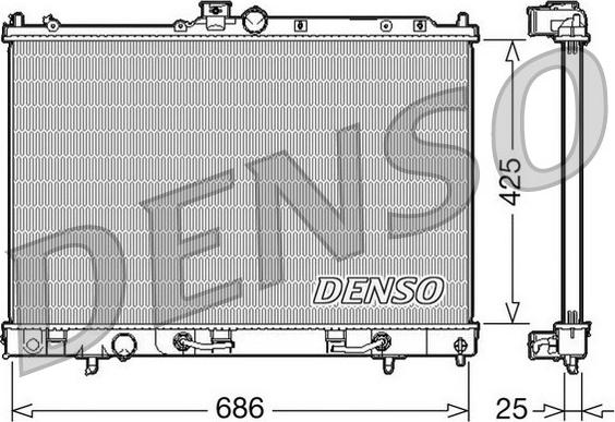 Denso DRM45027 - Radiator, mühərrikin soyudulması furqanavto.az