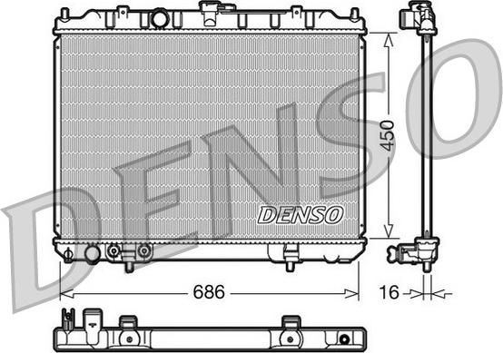 Denso DRM46005 - Radiator, mühərrikin soyudulması furqanavto.az