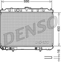 Denso DRM46008 - Radiator, mühərrikin soyudulması furqanavto.az