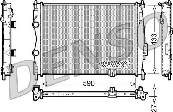 Denso DRM46019 - Radiator, mühərrikin soyudulması furqanavto.az