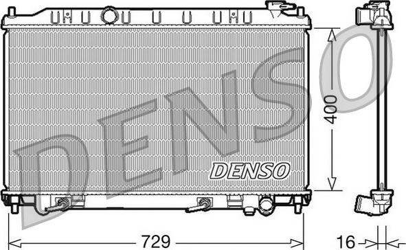Denso DRM46033 - Radiator, mühərrikin soyudulması furqanavto.az