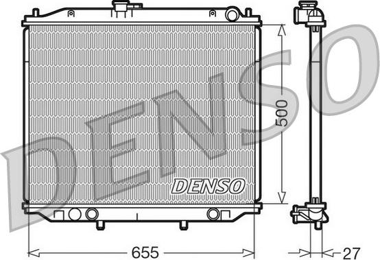 Denso DRM46020 - Radiator, mühərrikin soyudulması furqanavto.az