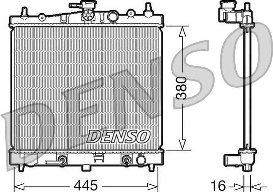 Denso DRM46021 - Radiator, mühərrikin soyudulması furqanavto.az