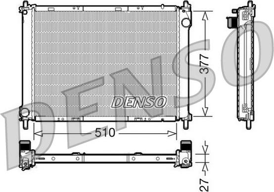 Denso DRM46022 - Radiator, mühərrikin soyudulması furqanavto.az