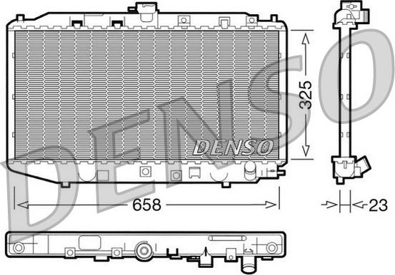 Denso DRM40002 - Radiator, mühərrikin soyudulması furqanavto.az