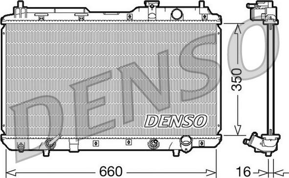 Denso DRM40010 - Radiator, mühərrikin soyudulması furqanavto.az