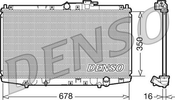 Denso DRM40021 - Radiator, mühərrikin soyudulması furqanavto.az