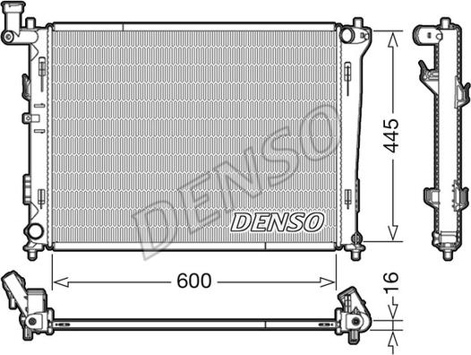 Denso DRM41004 - Radiator, mühərrikin soyudulması furqanavto.az