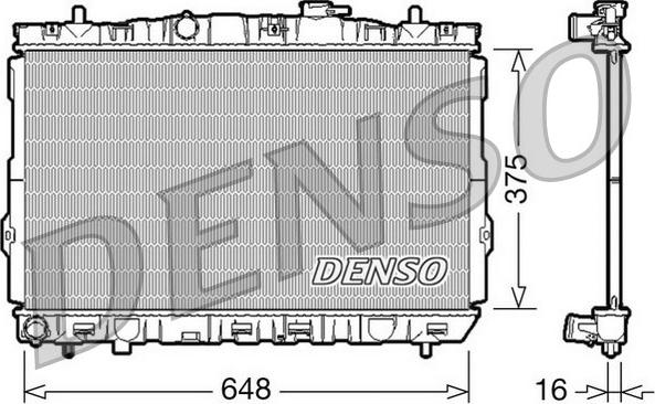 Denso DRM41001 - Radiator, mühərrikin soyudulması furqanavto.az