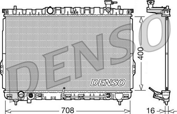 Denso DRM41002 - Radiator, mühərrikin soyudulması furqanavto.az