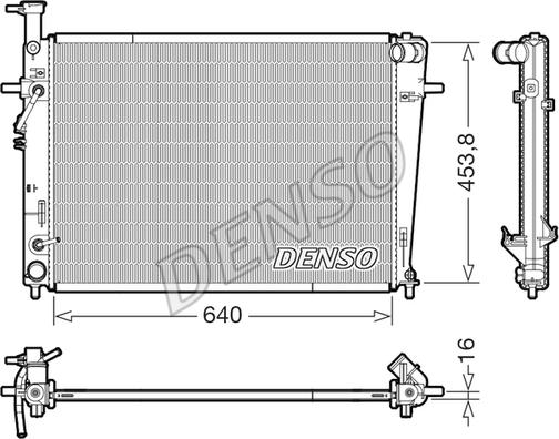 Denso DRM41029 - Radiator, mühərrikin soyudulması furqanavto.az