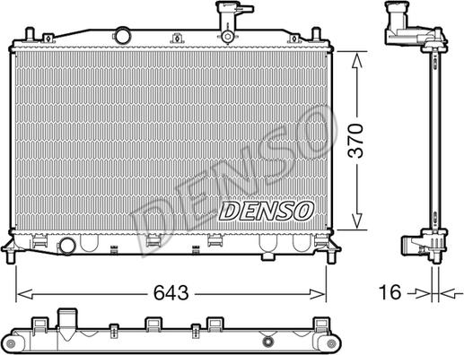 Denso DRM41026 - Radiator, mühərrikin soyudulması furqanavto.az