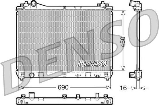 Denso DRM47011 - Radiator, mühərrikin soyudulması furqanavto.az