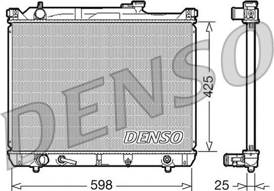 Denso DRM47021 - Radiator, mühərrikin soyudulması furqanavto.az