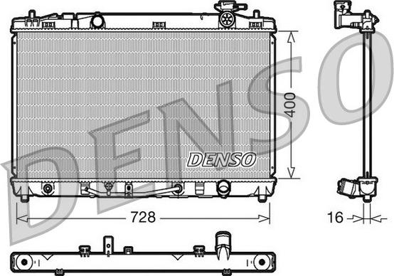 Denso DRM50041 - Radiator, mühərrikin soyudulması furqanavto.az