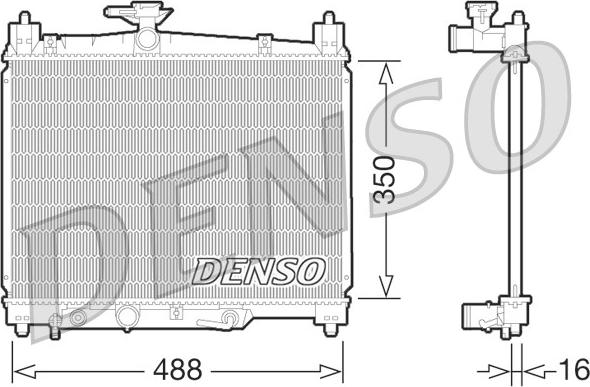 Denso DRM50066 - Radiator, mühərrikin soyudulması furqanavto.az