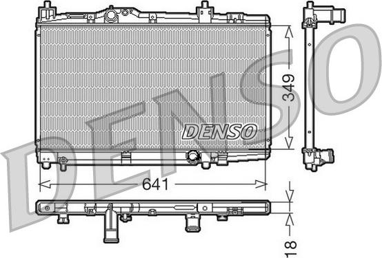 Denso DRM50005 - Radiator, mühərrikin soyudulması furqanavto.az