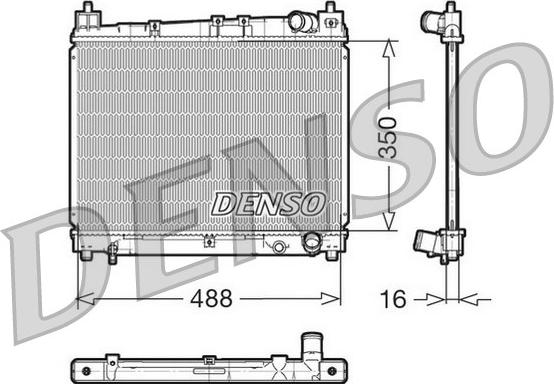 Denso DRM50006 - Radiator, mühərrikin soyudulması furqanavto.az