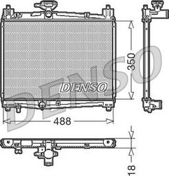 Denso DRM50001 - Radiator, mühərrikin soyudulması furqanavto.az