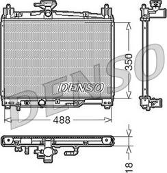 Denso DRM50002 - Radiator, mühərrikin soyudulması furqanavto.az