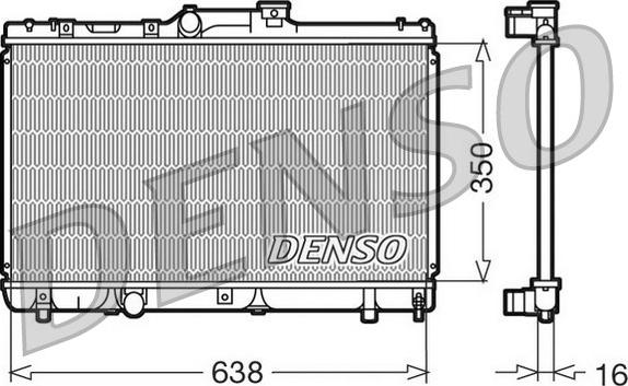 Denso DRM50013 - Radiator, mühərrikin soyudulması furqanavto.az