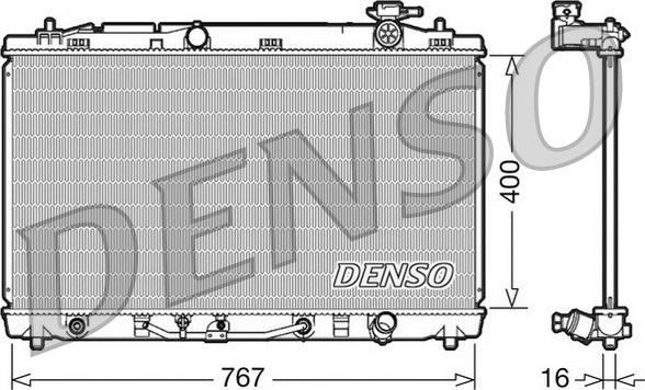 Denso DRM50030 - Radiator, mühərrikin soyudulması furqanavto.az