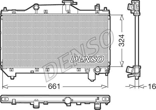 Denso DRM50031 - Radiator, mühərrikin soyudulması furqanavto.az