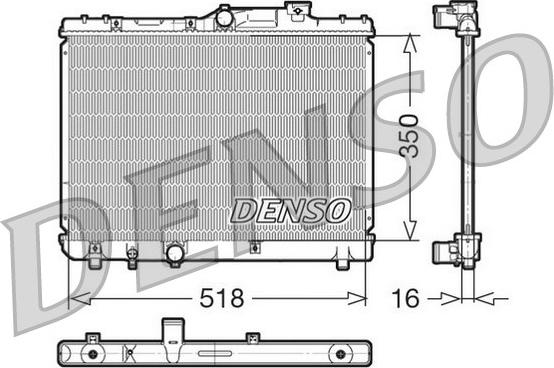 Denso DRM50029 - Radiator, mühərrikin soyudulması furqanavto.az