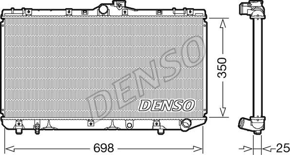 Denso DRM50079 - Radiator, mühərrikin soyudulması furqanavto.az