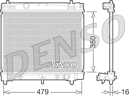 Denso DRM50070 - Radiator, mühərrikin soyudulması furqanavto.az