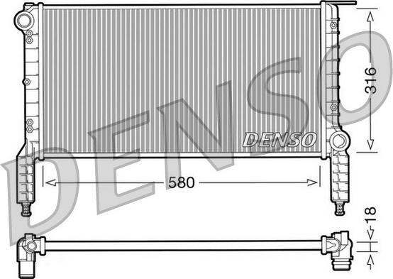 Denso DRM09064 - Radiator, mühərrikin soyudulması furqanavto.az