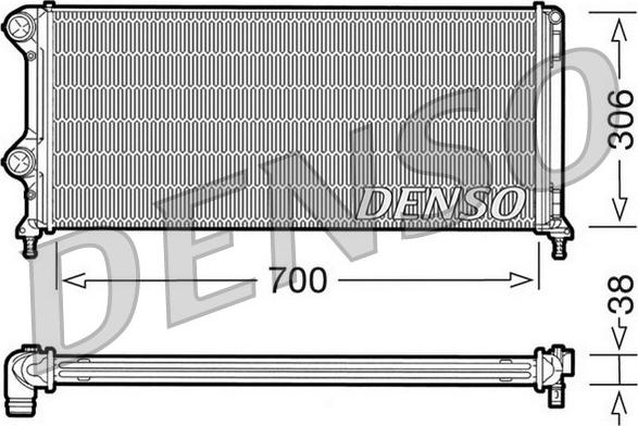 Denso DRM09060 - Radiator, mühərrikin soyudulması furqanavto.az