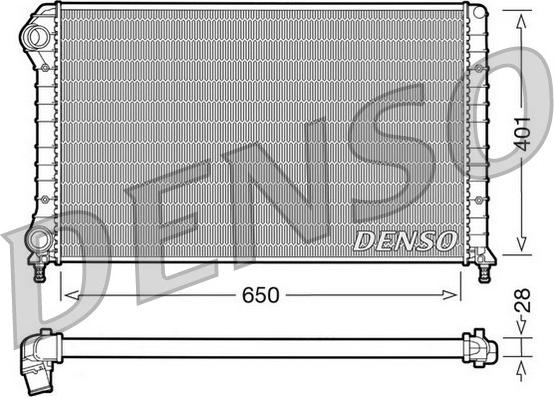 Denso DRM09061 - Radiator, mühərrikin soyudulması furqanavto.az