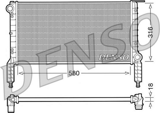 Denso DRM09063 - Radiator, mühərrikin soyudulması furqanavto.az