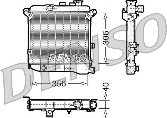 Denso DRM09003 - Radiator, mühərrikin soyudulması furqanavto.az