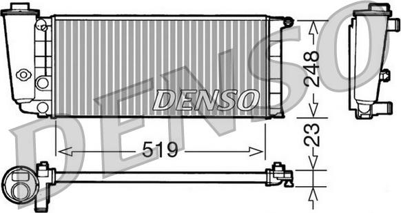 Denso DRM09080 - Radiator, mühərrikin soyudulması furqanavto.az