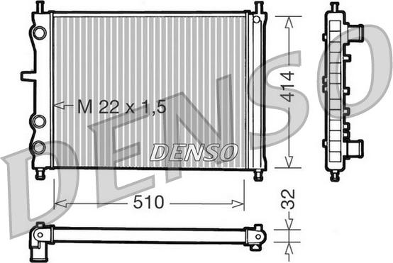 Denso DRM09024 - Radiator, mühərrikin soyudulması furqanavto.az