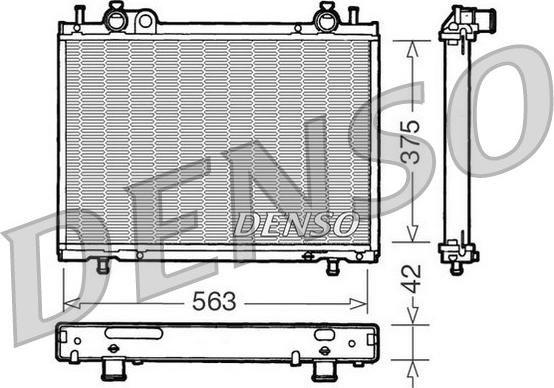 Denso DRM09021 - Radiator, mühərrikin soyudulması furqanavto.az