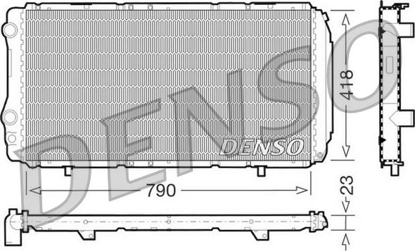 Denso DRM09074 - Radiator, mühərrikin soyudulması furqanavto.az