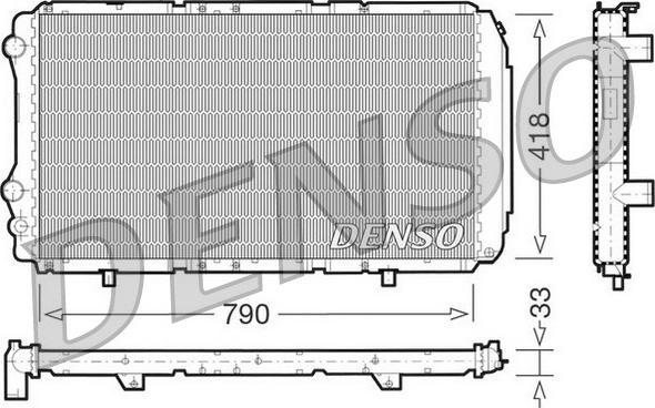 Denso DRM09076 - Radiator, mühərrikin soyudulması furqanavto.az