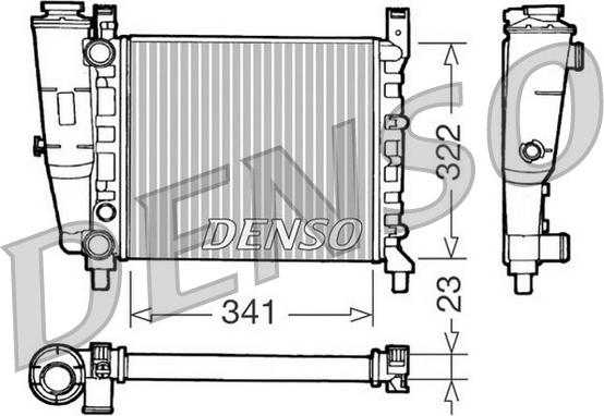 Denso DRM09141 - Radiator, mühərrikin soyudulması furqanavto.az