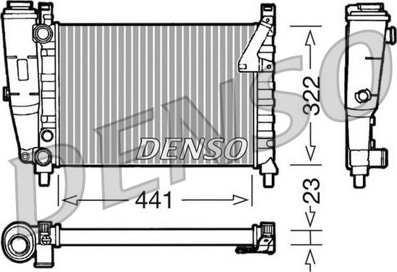 Denso DRM09143 - Radiator, mühərrikin soyudulması furqanavto.az