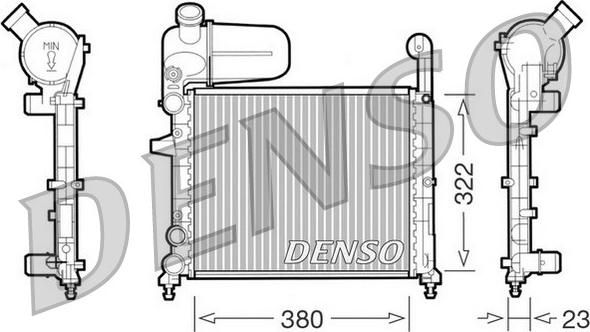 Denso DRM09134 - Radiator, mühərrikin soyudulması furqanavto.az