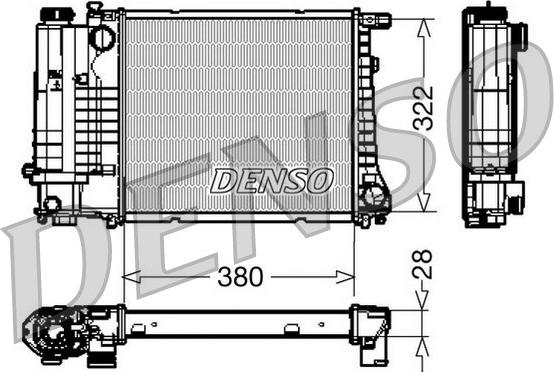 Denso DRM05044 - Radiator, mühərrikin soyudulması furqanavto.az