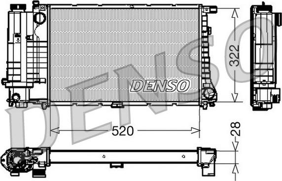 Denso DRM05045 - Radiator, mühərrikin soyudulması furqanavto.az