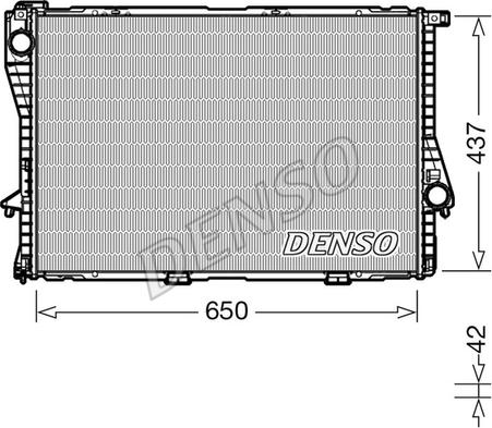 Denso DRM05048 - Radiator, mühərrikin soyudulması furqanavto.az