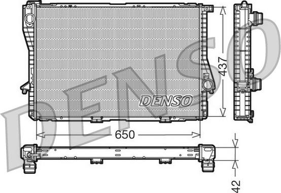 Denso DRM05047 - Radiator, mühərrikin soyudulması furqanavto.az